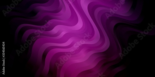 Dark Pink vector pattern with lines. Colorful illustration in circular style with lines. Pattern for websites, landing pages.