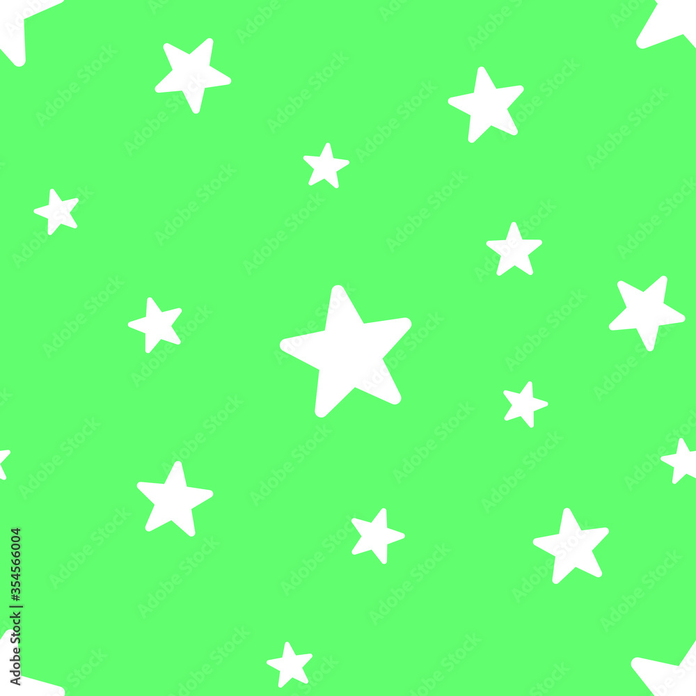 Vector seamless star pattern, star background in soft green color. Vector seamless star pattern, star background in soft green color.