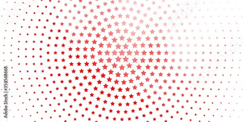 Light Red vector pattern with abstract stars. Colorful illustration in abstract style with gradient stars. Design for your business promotion.