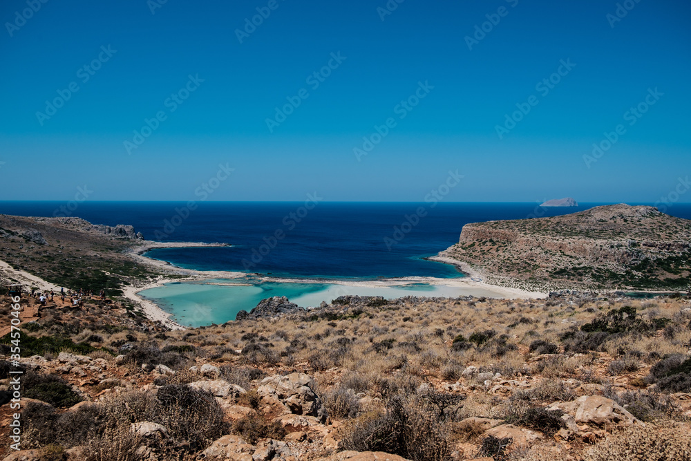view of the coast of crete greece view of the coast of crete greece