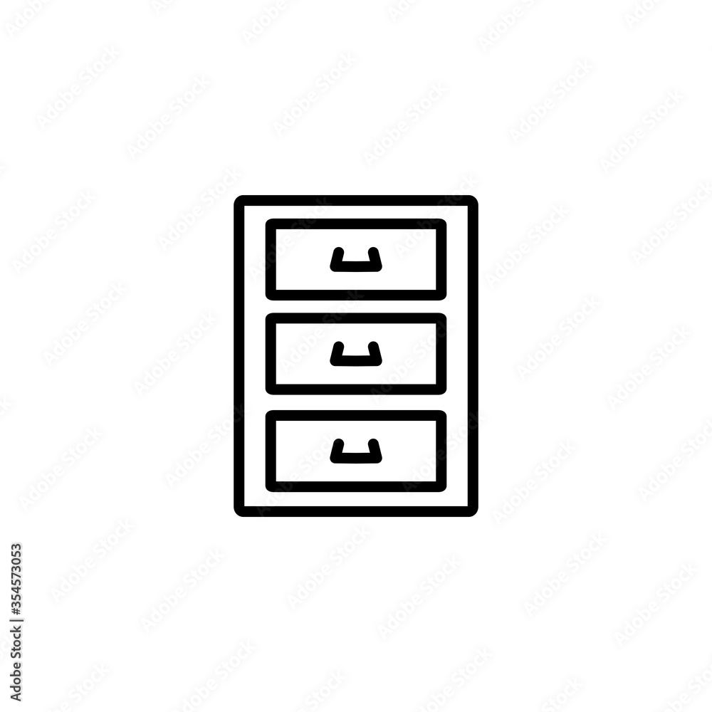 File Cabinet Icon Vector Design Template File Cabinet Icon Vector Design Template