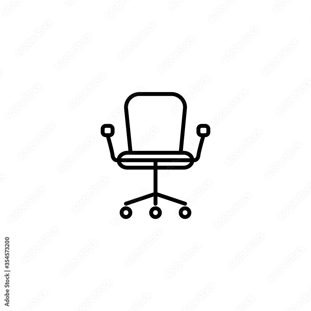 Office Chair Icon Vector Design Template Office Chair Icon Vector Design Template