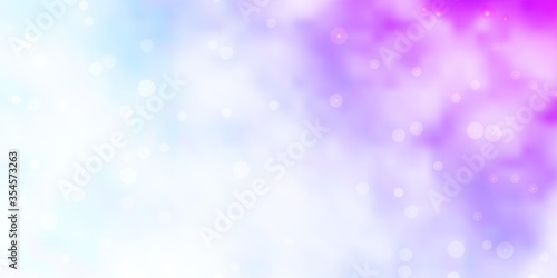 Light Purple vector texture with beautiful stars. Shining colorful illustration with small and big stars. Best design for your ad, poster, banner.