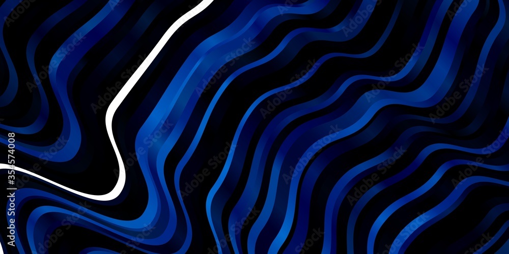Dark BLUE vector backdrop with curves. Illustration in halftone style with gradient curves. Best design for your posters, banners. Dark BLUE vector backdrop with curves. Illustration in halftone style with gradient curves. Best design for your posters, banners.