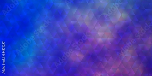 Light Blue, Red vector pattern with polygonal style.
