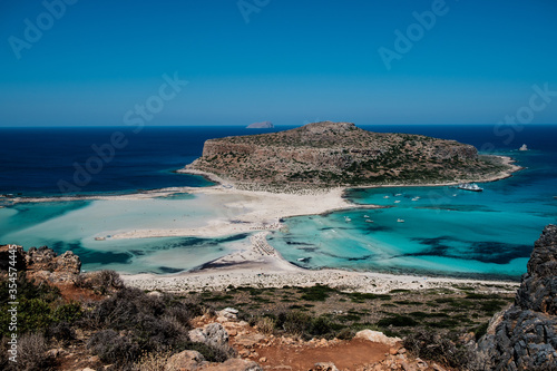 balos beach on the crete greek