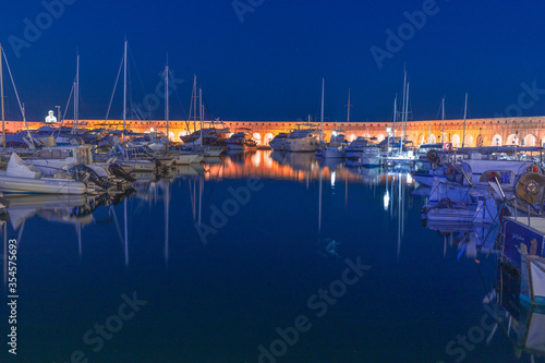 marina at night