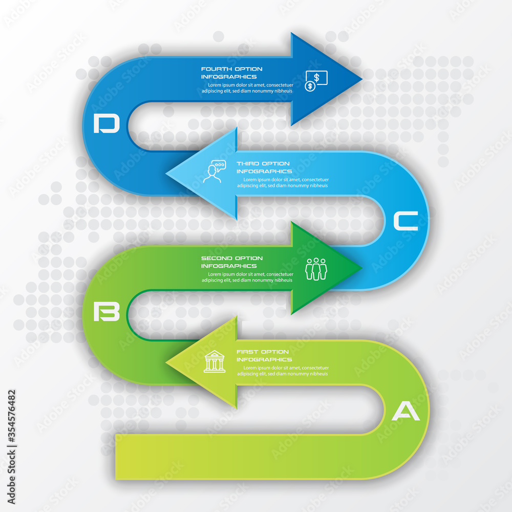 4 steps arrow infographic element,Business concept,Vector illustration. 4 steps arrow infographic element,Business concept,Vector illustration.