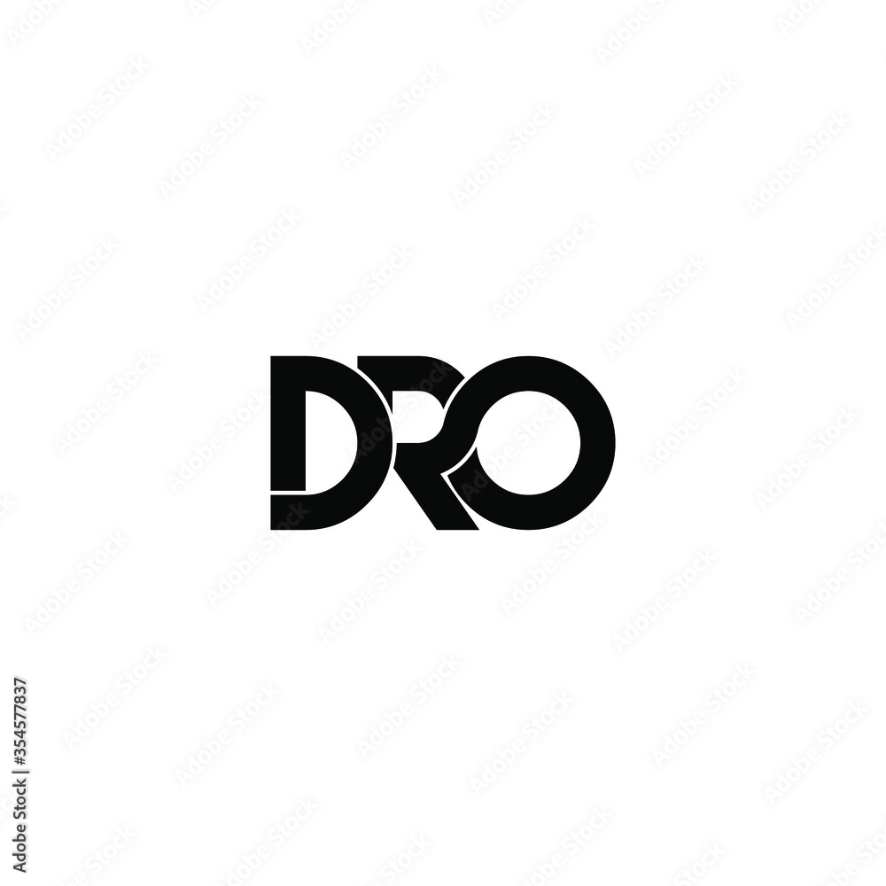 dro letter original monogram logo design dro letter original monogram logo design