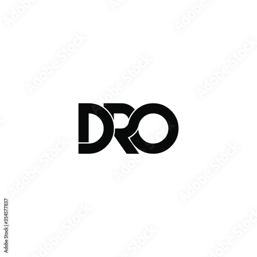 dro letter original monogram logo design