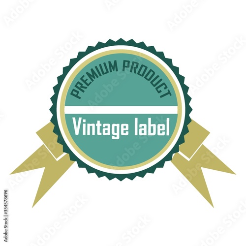 Vintage label