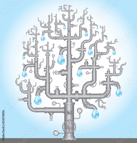 vector pipeline tree water