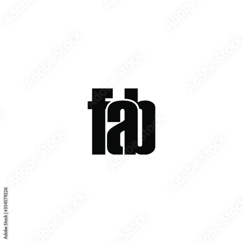 Free Download fab letter original monogram logo design - GFXLoad