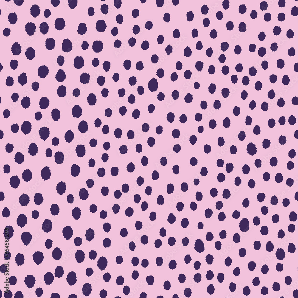 Playful fuzzy spot, polka dot seamless pattern. Vector repeat. Perfect for fashion, home, stationary, kids. Playful fuzzy spot, polka dot seamless pattern. Vector repeat. Perfect for fashion, home, stationary, kids.