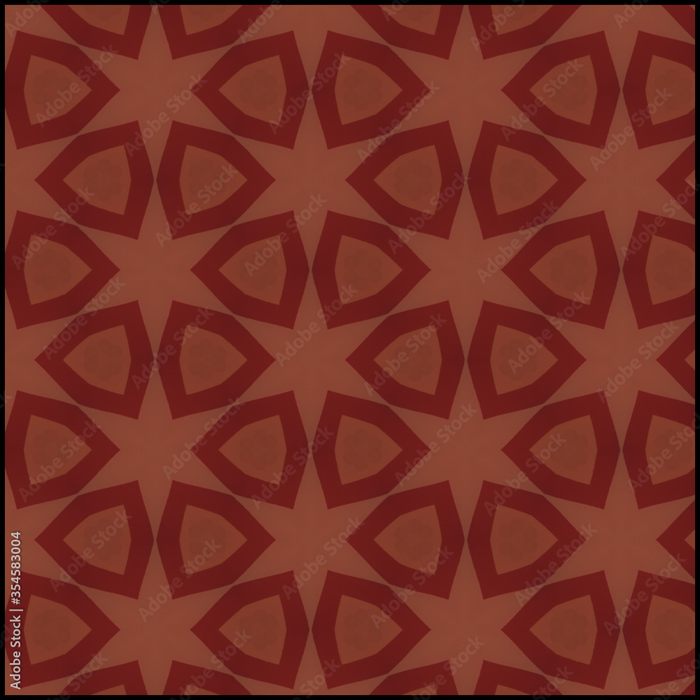 seamless pattern with red shapes