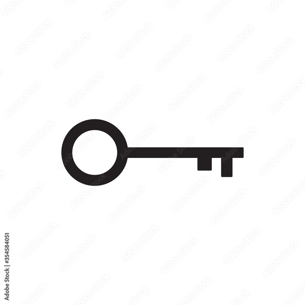 Key vector icon, simple sign for web site and mobile app. Key vector icon, simple sign for web site and mobile app.