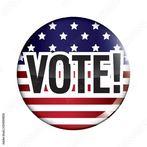 USA election vote badge