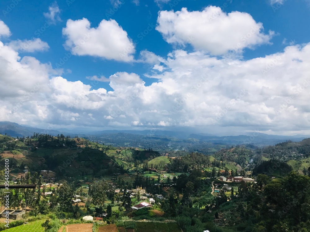 view of the city from the hill