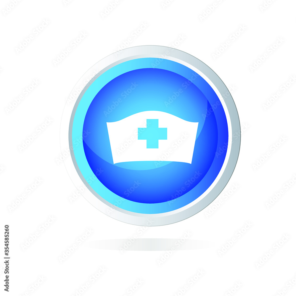 Healthcare button icon in trendy flat style isolated on white background. Medical symbol for your web site design, logo, app, UI. Vector illustration, EPS10
Healthcare button icon in trendy flat style isolated on white background. Medical symbol for your web site design, logo, app, UI. Vector illustration, EPS10