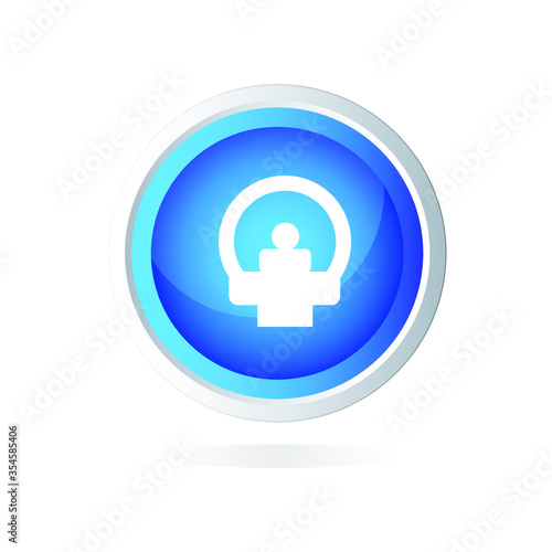 Healthcare button icon in trendy flat style isolated on white background. Medical symbol for your web site design, logo, app, UI. Vector illustration, EPS10