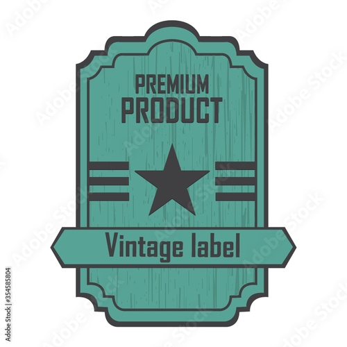 Vintage label