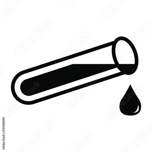 Chemistry icon in trendy flat style isolated on white background. Chemistry symbol for your web site design, logo, app, UI. Vector illustration, EPS10

