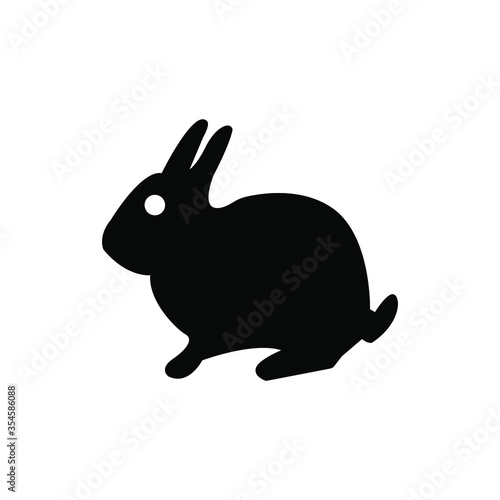 Rabbit icon in trendy flat style isolated on white background. Rabbit symbol for your web site design, logo, app, UI. Vector illustration, EPS10   © hudhi