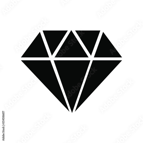 Diamond icon. sign design. Vector illustration. isolated on white background