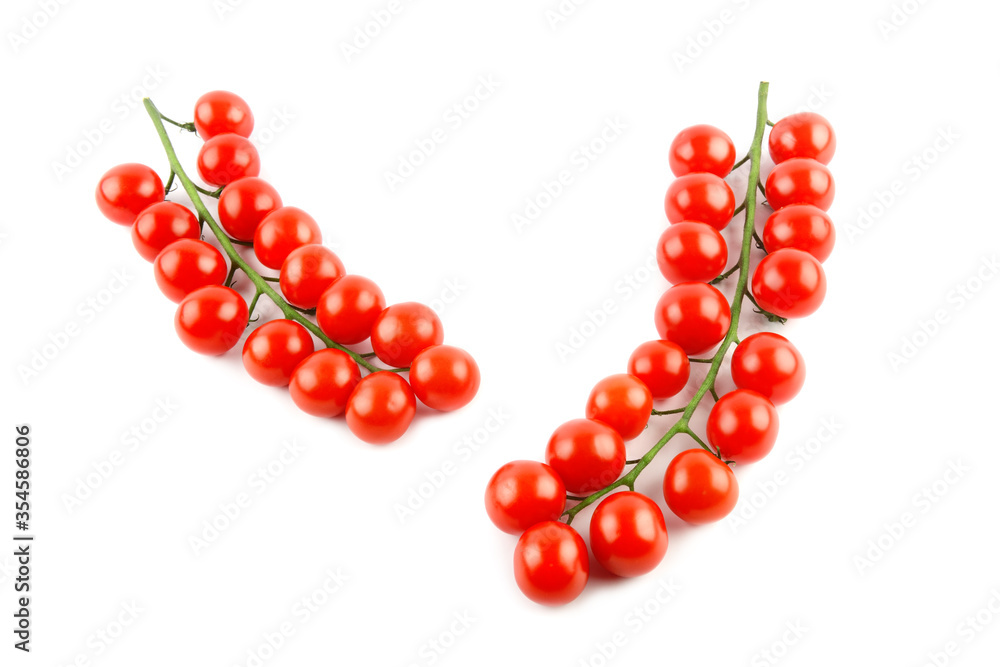 Fresh Cherry tomatoes isolated on white. Fresh Cherry tomatoes isolated on white.