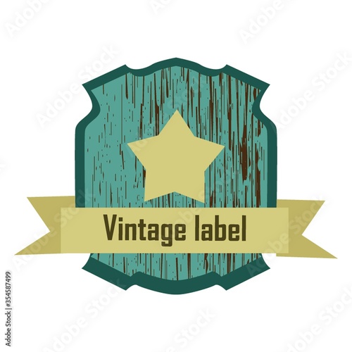 Vintage label