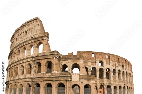 Fotografia Colosseum, or Coliseum, isolated on white background