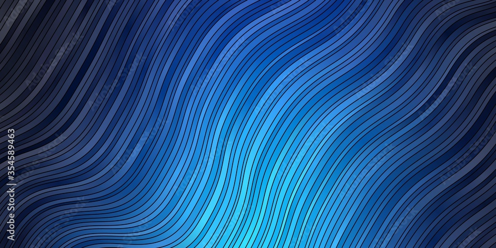 Dark BLUE vector background with curved lines. Abstract illustration with bandy gradient lines. Best design for your ad, poster, banner. Dark BLUE vector background with curved lines. Abstract illustration with bandy gradient lines. Best design for your ad, poster, banner.