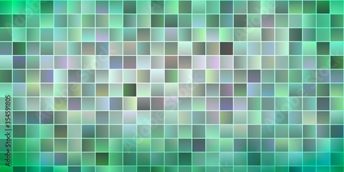 Light Green vector backdrop with rectangles.