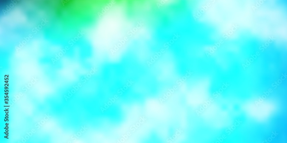 Light Blue, Green vector layout with cloudscape. Illustration in abstract style with gradient clouds. Colorful pattern for appdesign. Light Blue, Green vector layout with cloudscape. Illustration in abstract style with gradient clouds. Colorful pattern for appdesign.