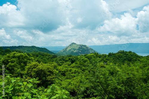 Taal volcano in in lake tall at Tagatay in the Philippines