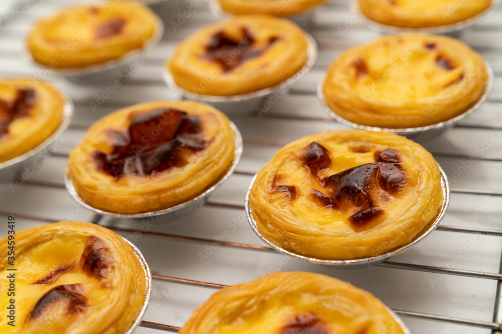 Group of Hongkong custard tart,egg tart Group of Hongkong custard tart,egg tart