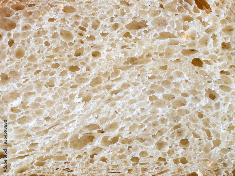 Crumb of a homemade bread Crumb of a homemade bread