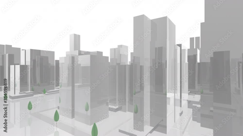 City Building Simple Modern Skyscraper business street background City Building Simple Modern Skyscraper business street background