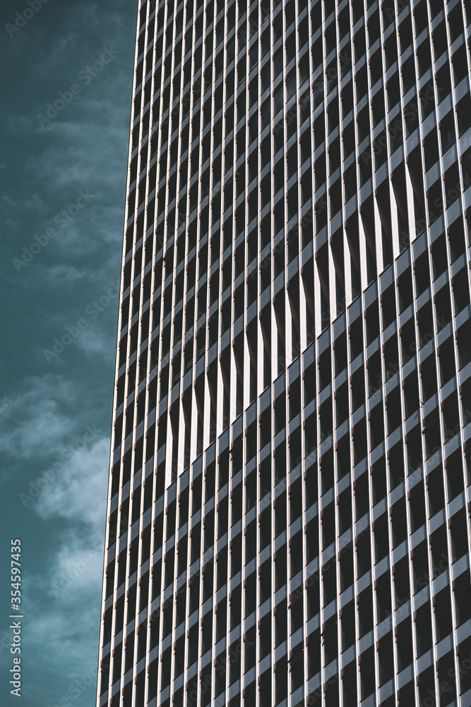 Architecture structure of an high rise apartment building in Frankfurt am Main Architecture structure of an high rise apartment building in Frankfurt am Main