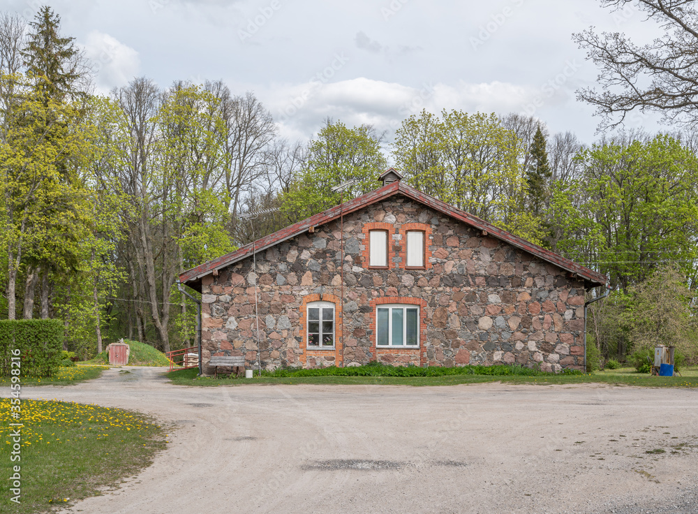 old agriculture style building in estonia old agriculture style building in estonia