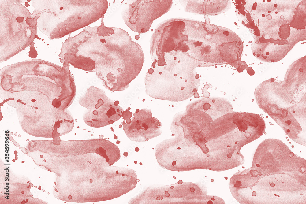 Abstract watercolor spotted background. Hand-painted texture, splashes