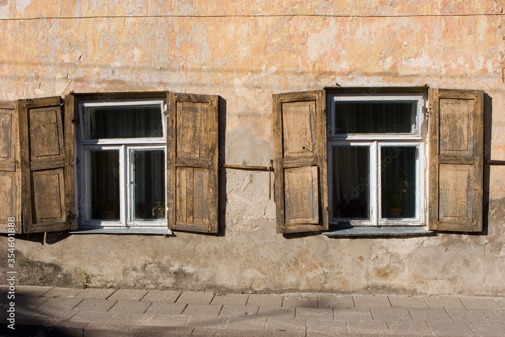 Windows with shutters