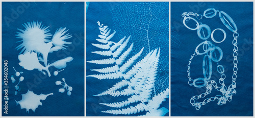 Cyanotype photography, solar photo, special photography method 