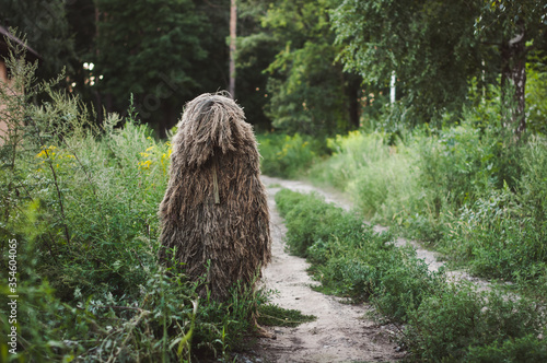 camouflage ghillie suit for snipers and intelligence agents.