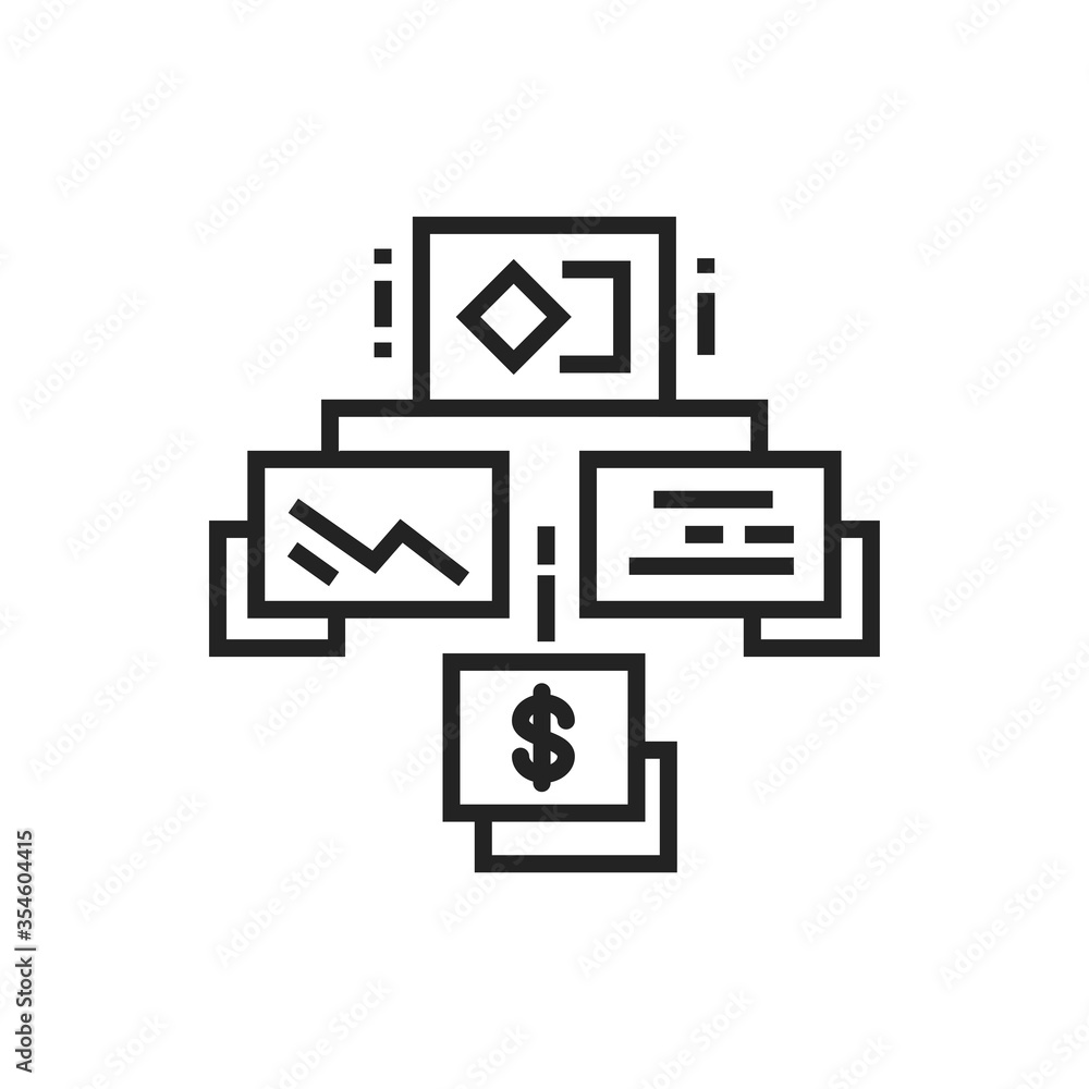 Brand management line icon. Structure planning and strategy. Pictogram for web page, mobile app, promo. UI UX GUI design element. Editable stroke Brand management line icon. Structure planning and strategy. Pictogram for web page, mobile app, promo. UI UX GUI design element. Editable stroke