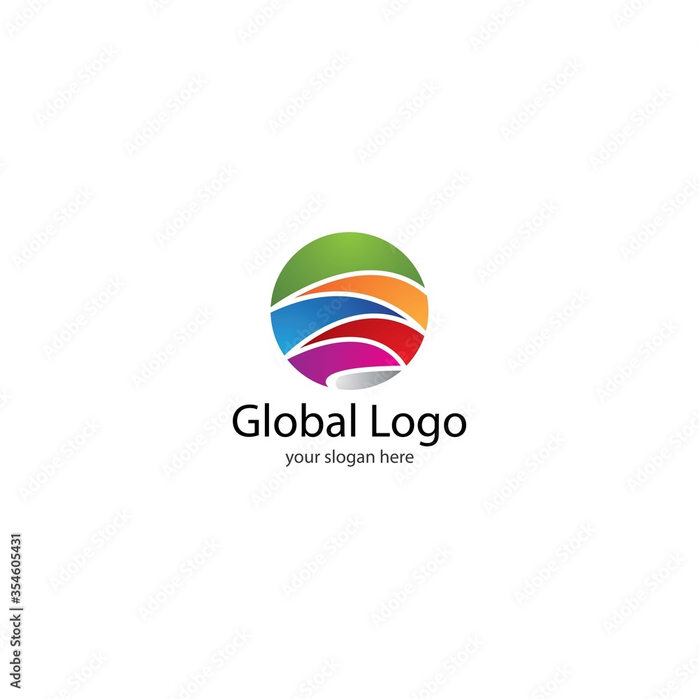 Global logo template vector icon design Global logo template vector icon design