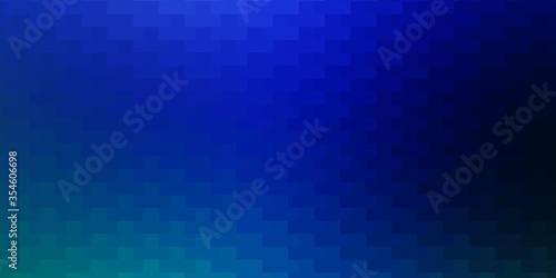 Light Blue  Green vector pattern in square style. Abstract gradient illustration with colorful rectangles. Template for cellphones.