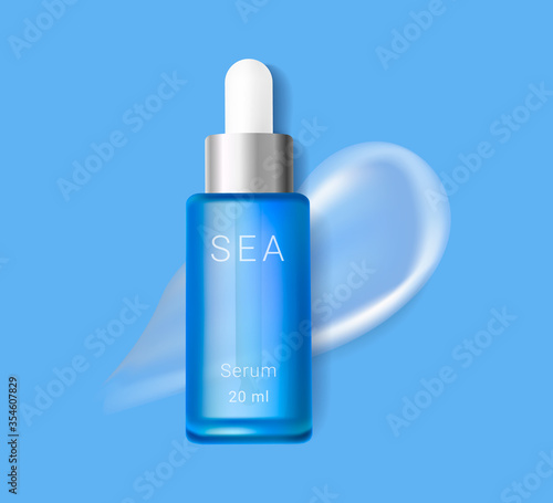 Moisturizing cosmetic essence ads template