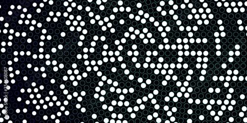 Dark BLUE vector texture with disks. Glitter abstract illustration with colorful drops. Design for posters, banners.