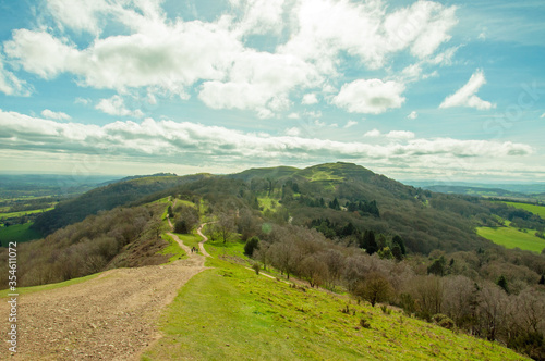 Springtime landscape in the Malvern hills photo